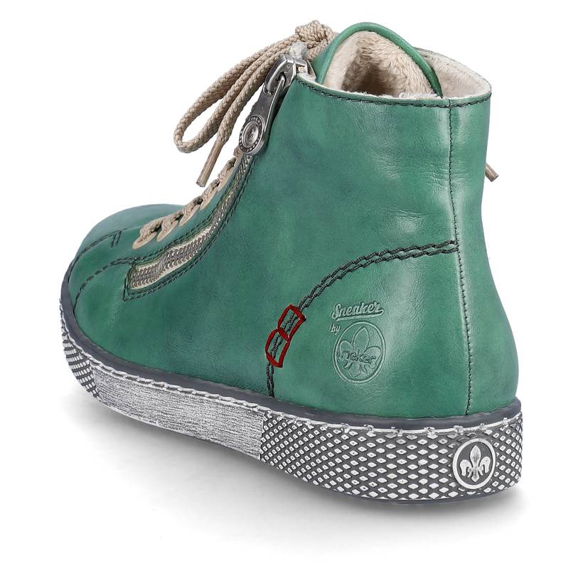 Rieker Artikelnummer Z1221-53 Rieker Damen Schnürschuhe smaragdgrün Outlet