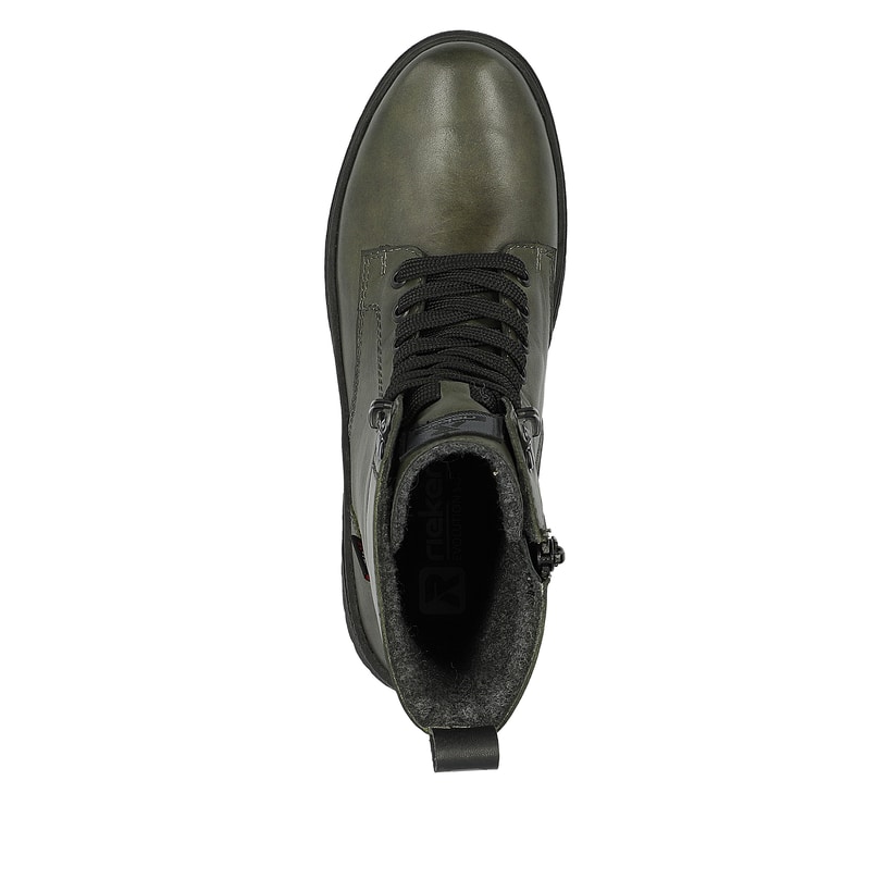 Rieker Artikelnummer W0371-52 Rieker Damen Schnürstiefel army-green black Auslauf