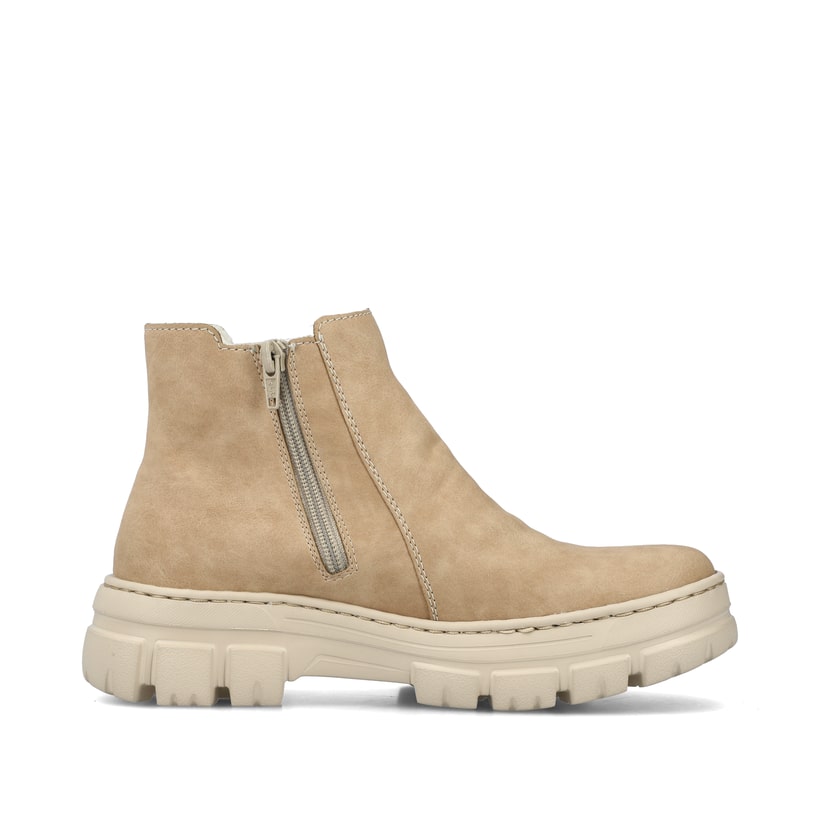 Rieker Artikelnummer Z7465-60 Rieker Damen Chelsea Boots sandbeige Schlussverkauf