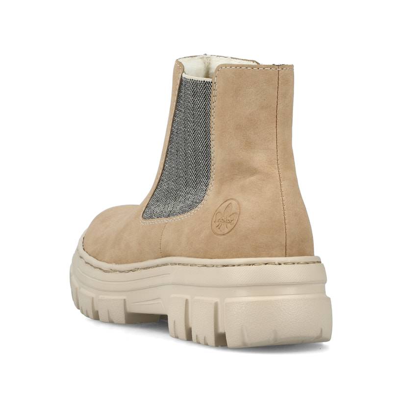 Rieker Artikelnummer Z7465-60 Rieker Damen Chelsea Boots sandbeige Schlussverkauf