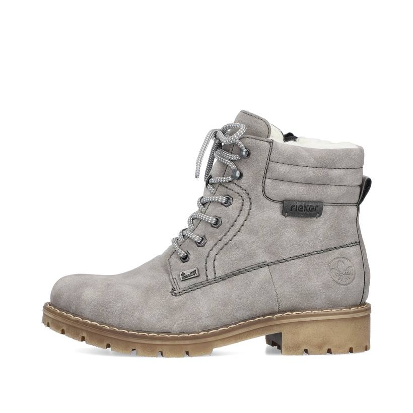 Rieker Artikelnummer Y9125-40 Rieker Damen Schnürstiefel mondgrau