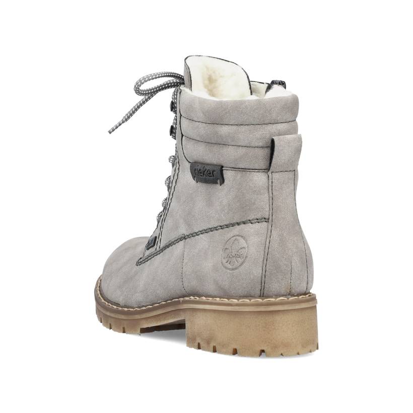Rieker Artikelnummer Y9125-40 Rieker Damen Schnürstiefel mondgrau Günstiger Verkauf
