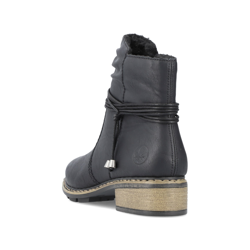 Rieker Artikelnummer 77263-00 Rieker Damen Kurzstiefel nachtschwarz Fabrikverkauf