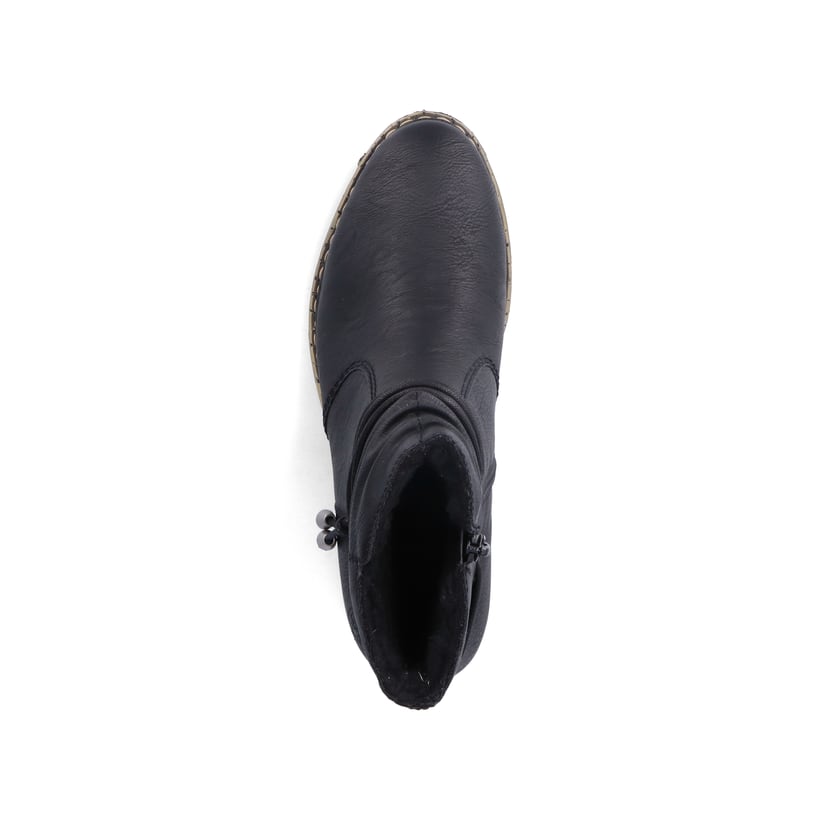 Rieker Artikelnummer 77263-00 Rieker Damen Kurzstiefel nachtschwarz Fabrikverkauf