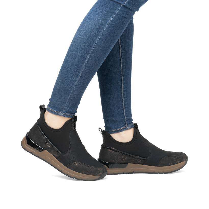 Rieker Artikelnummer 58954-00 Rieker Damen Slipper urbanschwarz Meist gekauft