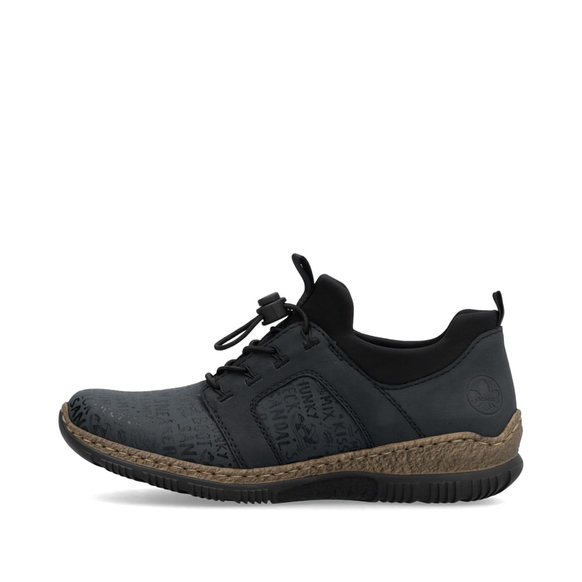 Rieker Artikelnummer N3295-14 Rieker Damen Slipper schwarzblau