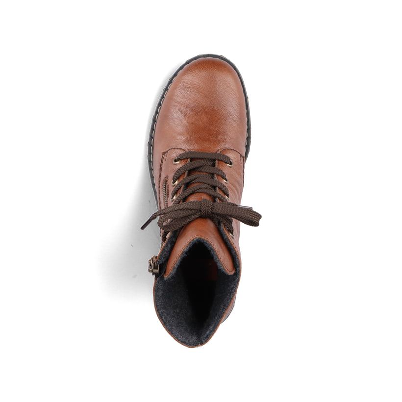 Rieker Artikelnummer 71204-22 Rieker Damen Schnürstiefel kastanienbraun Günstiger Verkauf