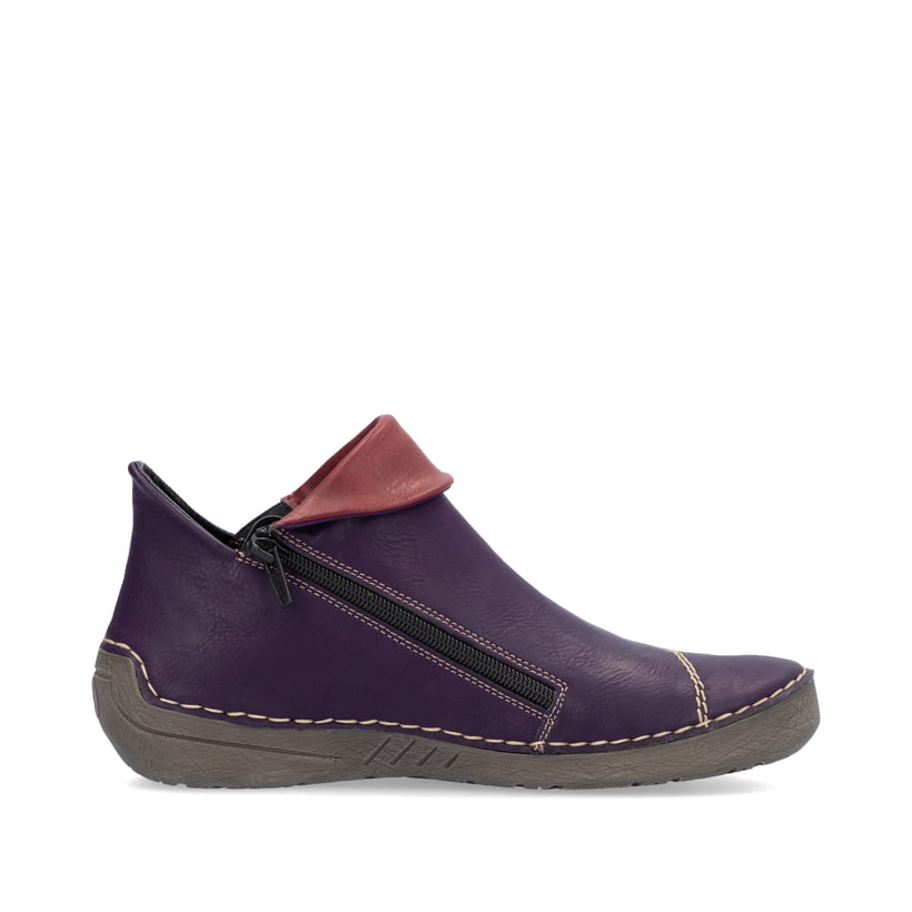 Rieker Artikelnummer 72581-30 Rieker Damen Kurzstiefel purpur Fabrikverkauf