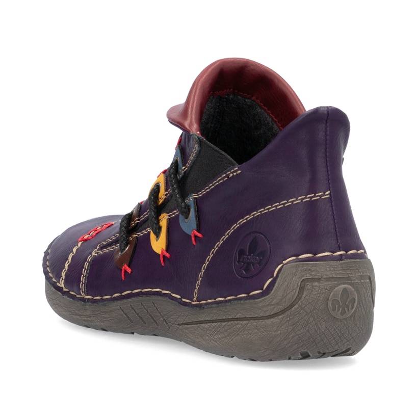 Rieker Artikelnummer 72581-30 Rieker Damen Kurzstiefel purpur Fabrikverkauf