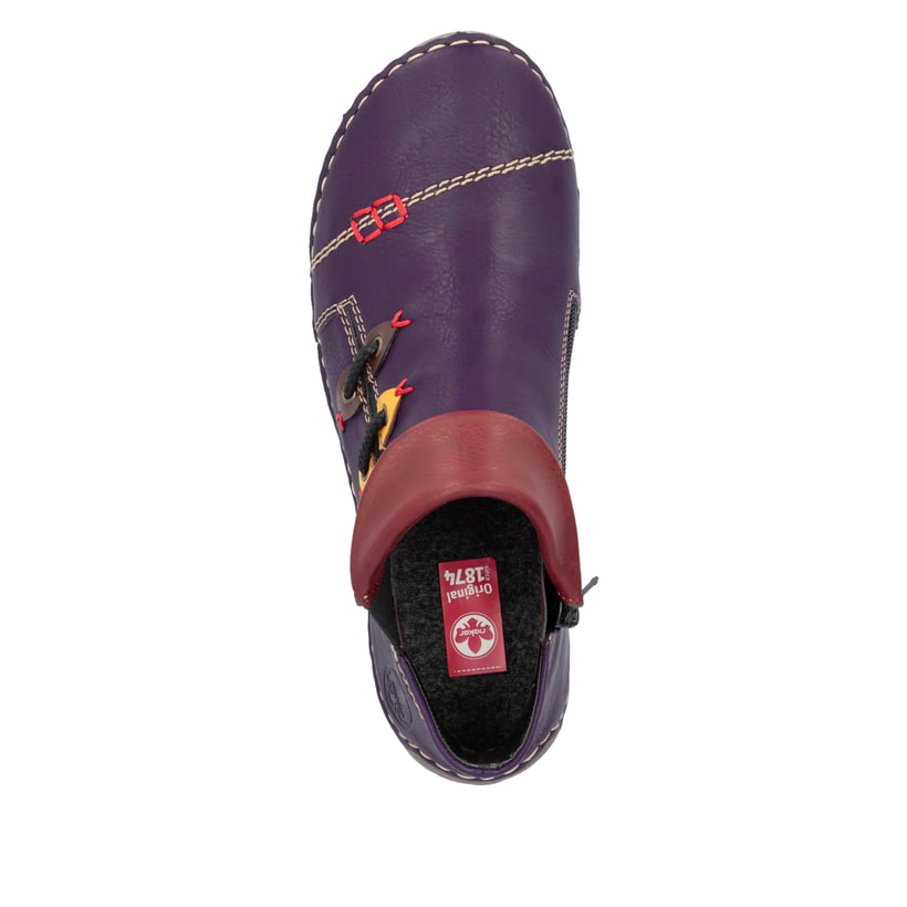 Rieker Artikelnummer 72581-30 Rieker Damen Kurzstiefel purpur Fabrikverkauf