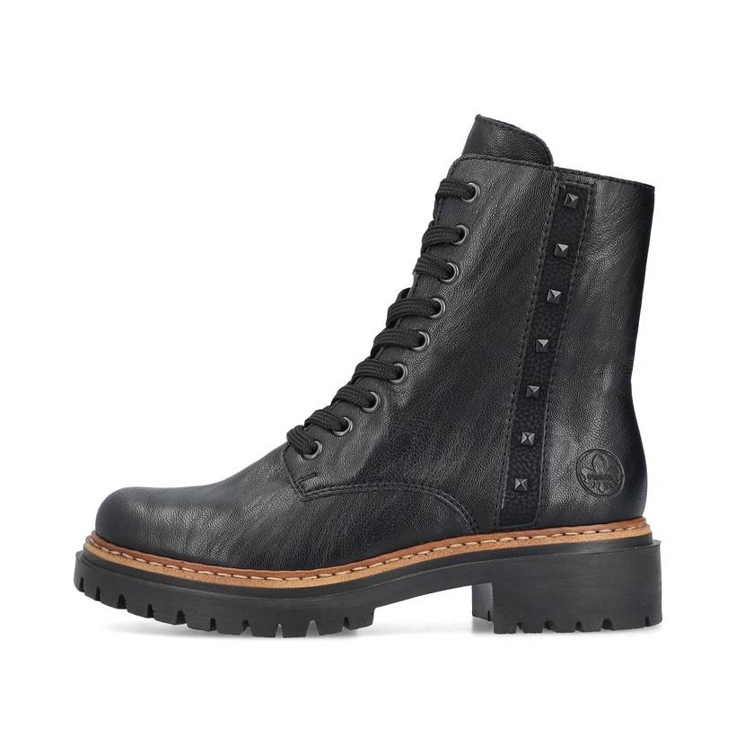 Rieker Artikelnummer 72647-00 Rieker Damen Biker Boots asphaltschwarz
