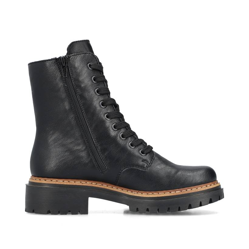 Rieker Artikelnummer 72647-00 Rieker Damen Biker Boots asphaltschwarz Blitzverkäufe