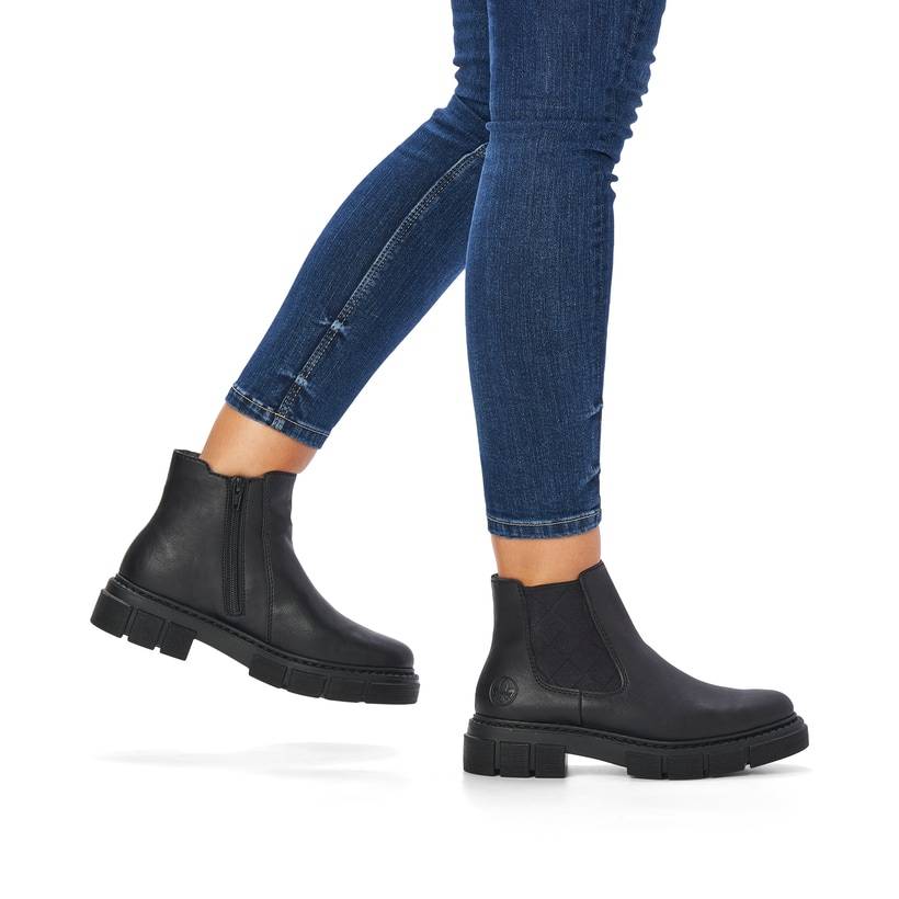 Rieker Artikelnummer M3854-00 Rieker Damen Chelsea Boots graphitschwarz Verkauf