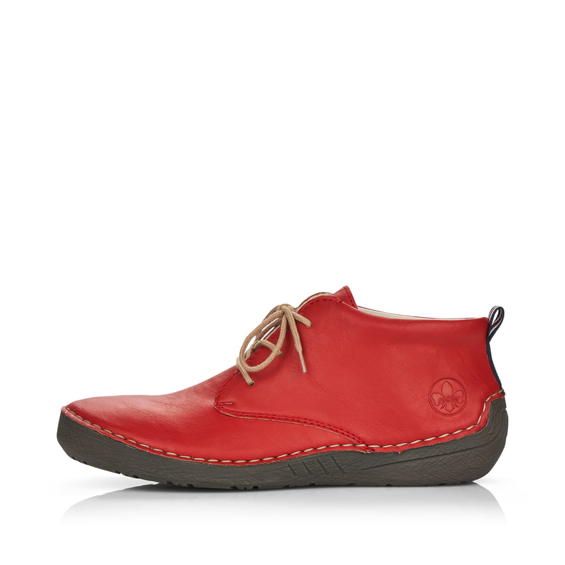 Rieker Artikelnummer 52522-33 Rieker Damen Schnürschuhe rubinrot