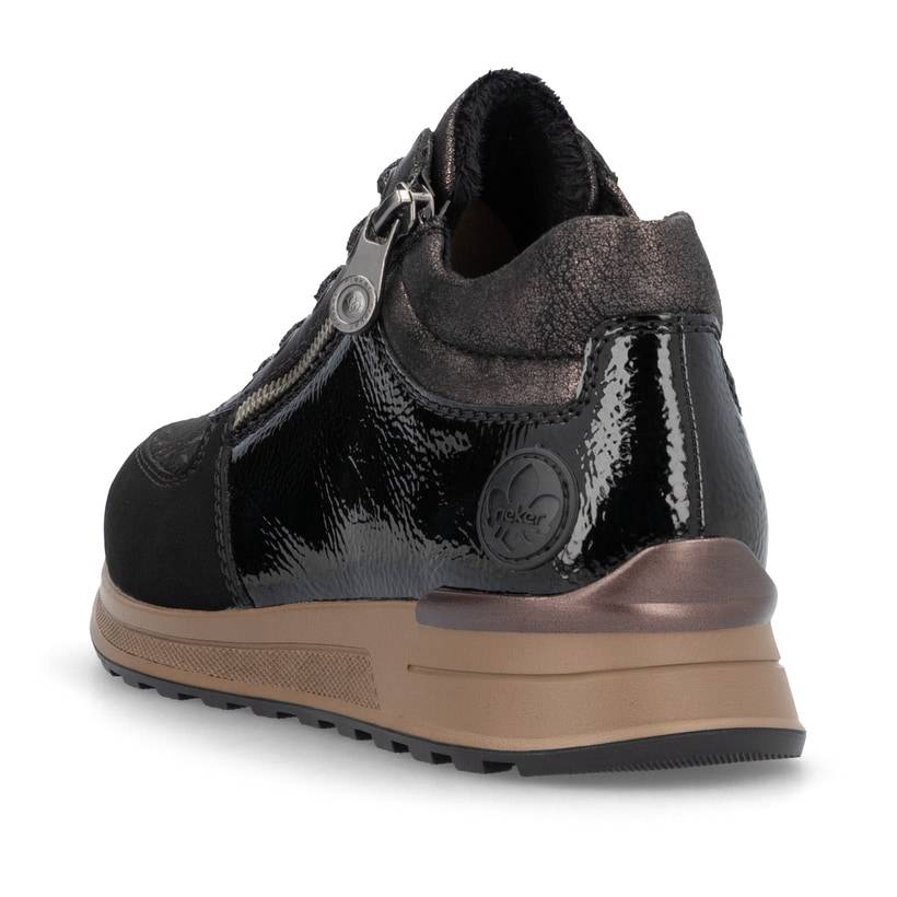 Rieker Artikelnummer N1407-00 Rieker Damen Schnürschuhe asphaltschwarz Hotsell