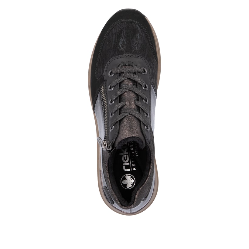 Rieker Artikelnummer N1407-00 Rieker Damen Schnürschuhe asphaltschwarz Hotsell