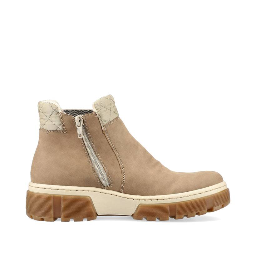 Rieker Artikelnummer X8674-64 Rieker Damen Chelsea Boots cremebeige im Angebot