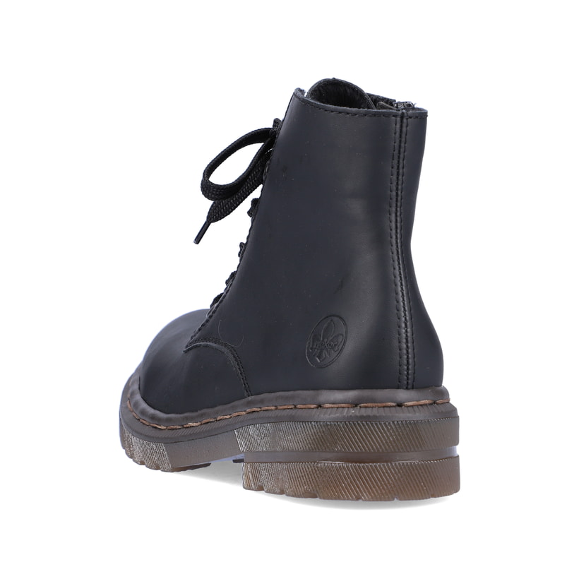 Rieker Artikelnummer 78240-00 Rieker Damen Schnürstiefel carbonschwarz Fabrikverkauf