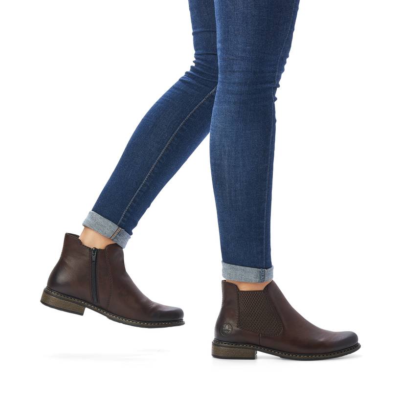 Rieker Artikelnummer Z4994-26 Rieker Damen Chelsea Boots espressobraun Vierteljährliche Förderung
