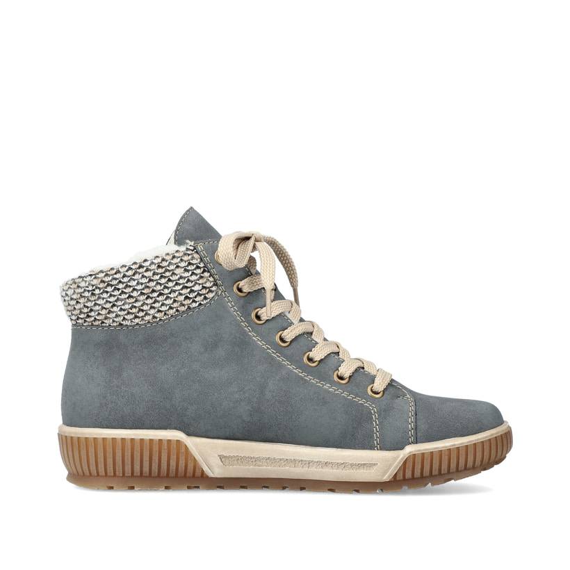 Rieker Artikelnummer N0709-14 Rieker Damen Schnürschuhe blaugrau Bis zu 55% Rabatt
