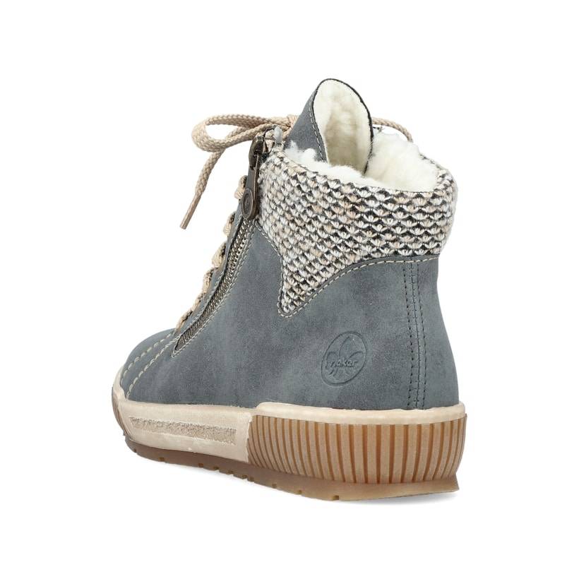 Rieker Artikelnummer N0709-14 Rieker Damen Schnürschuhe blaugrau Bis zu 55% Rabatt