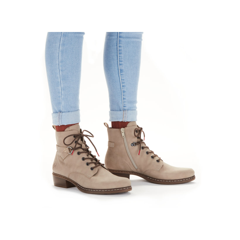 Rieker Artikelnummer Y0820-64 Rieker Damen Stiefeletten hellbeige Nur noch ein Tag übrig