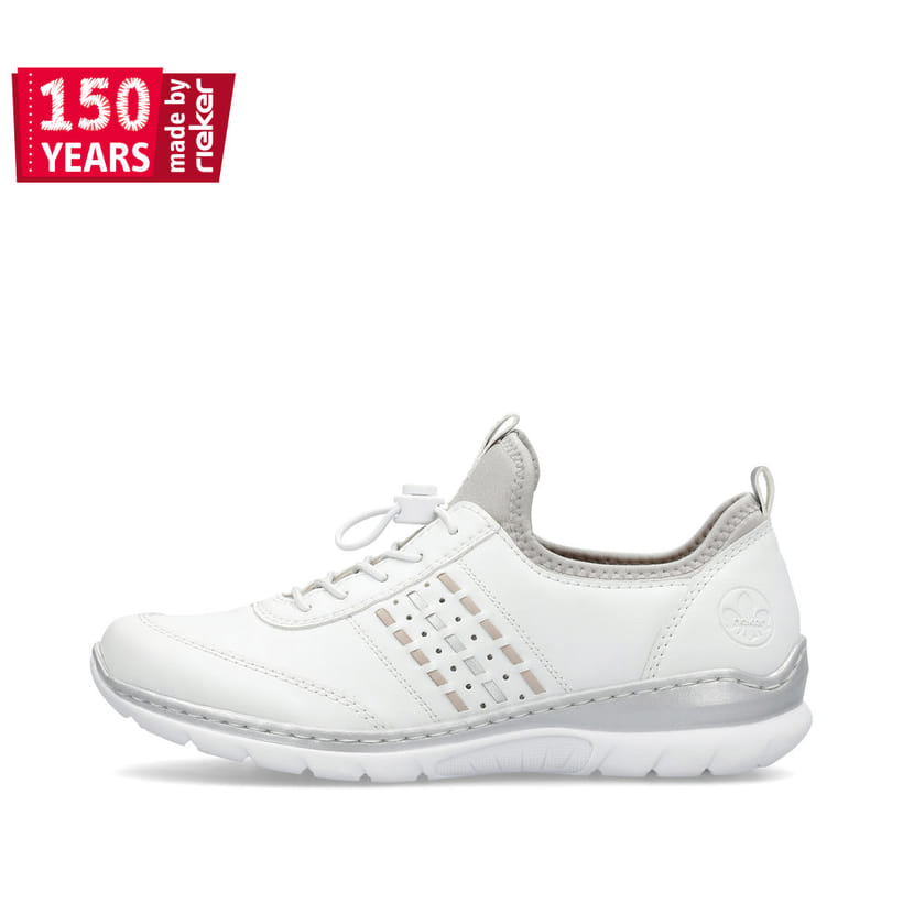 Rieker Artikelnummer L3259-80 Rieker Damen Slipper schwanenweiss Riesige Rabatte