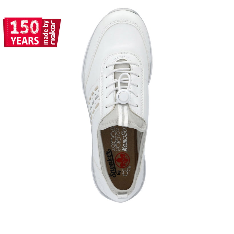 Rieker Artikelnummer L3259-80 Rieker Damen Slipper schwanenweiss Riesige Rabatte