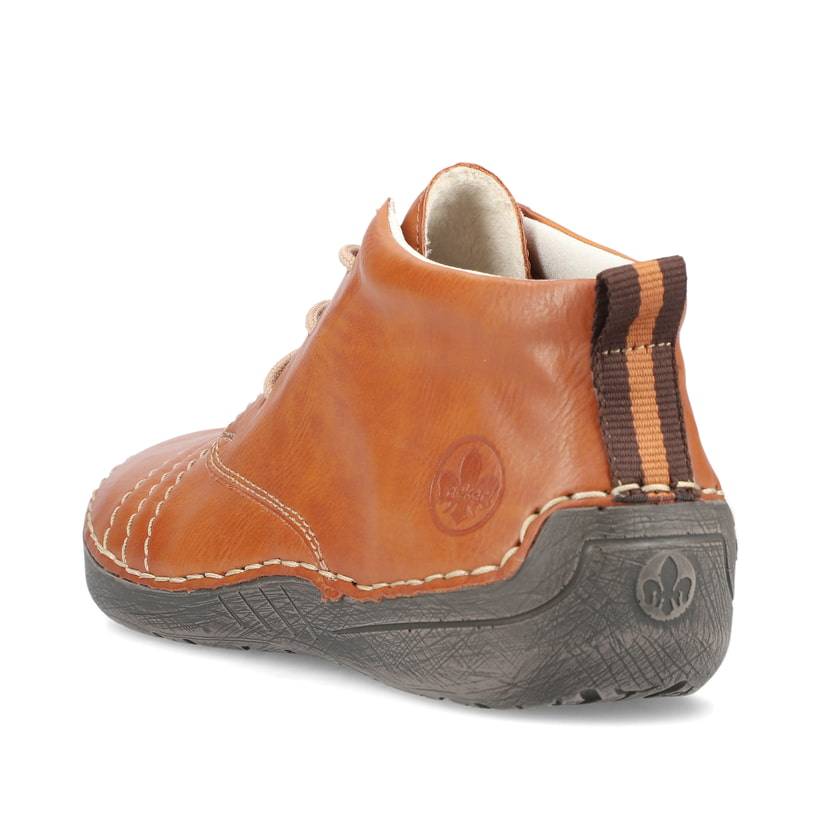Rieker Artikelnummer 52532-24 Rieker Damen Schnürschuhe karamellbraun Clearance-Verkauf