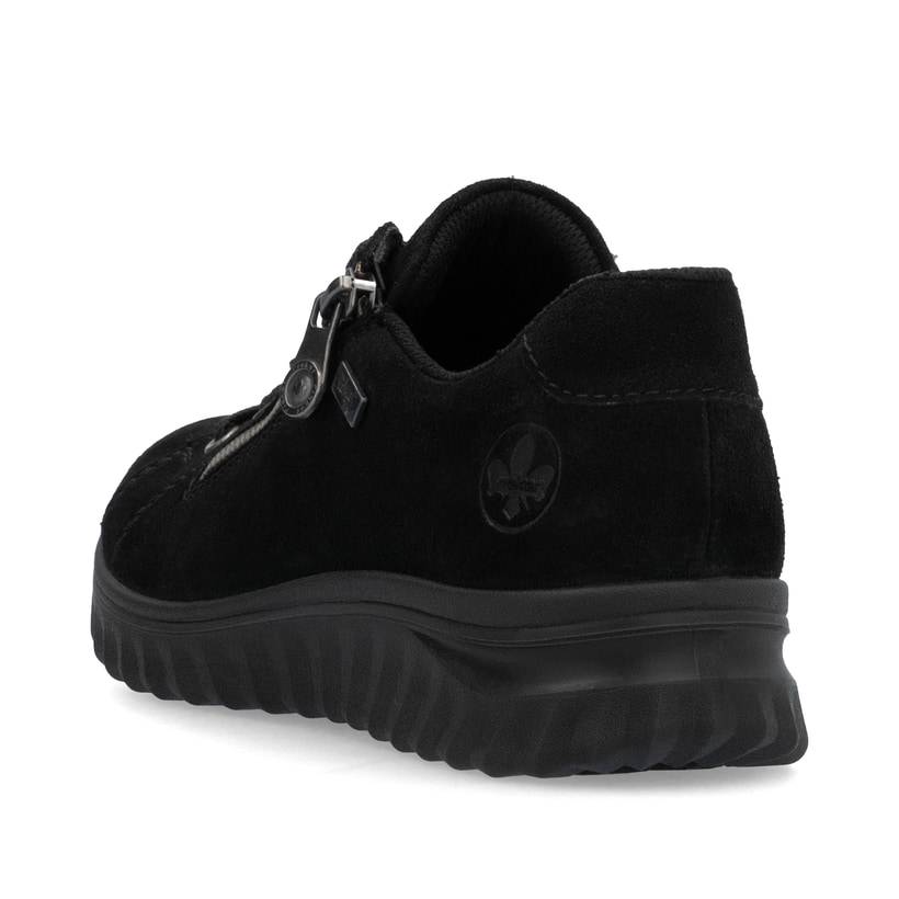 Rieker Artikelnummer 59000-00 Rieker Damen Schnürschuhe nachtschwarz Kostenloser Versand international