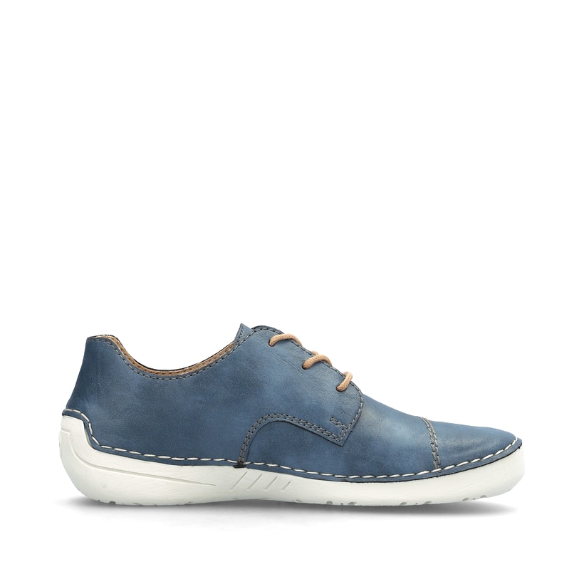 Rieker Artikelnummer 52528-14 Rieker Damen Schnürschuhe schieferblau Fabrikladen