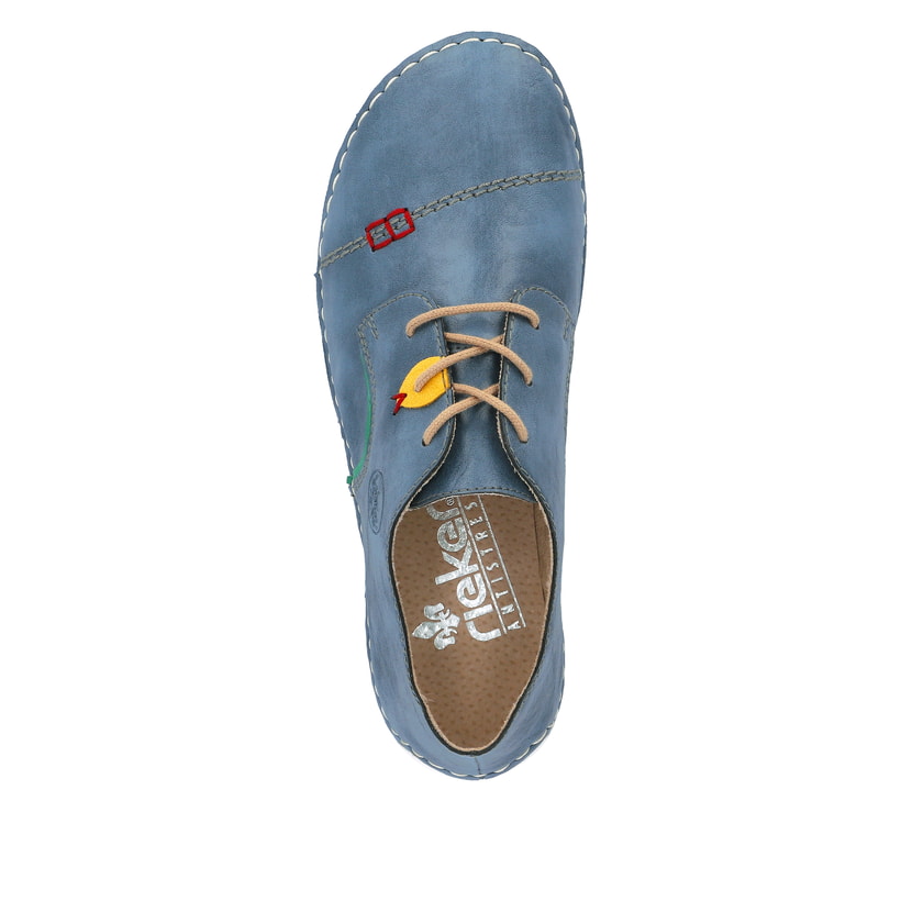 Rieker Artikelnummer 52528-14 Rieker Damen Schnürschuhe schieferblau Fabrikladen