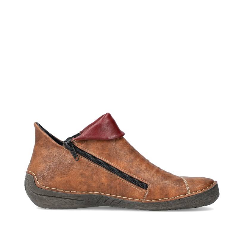 Rieker Artikelnummer 72581-22 Rieker Damen Kurzstiefel nougatbraun zollfrei