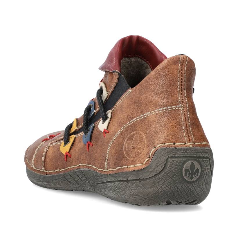Rieker Artikelnummer 72581-22 Rieker Damen Kurzstiefel nougatbraun zollfrei