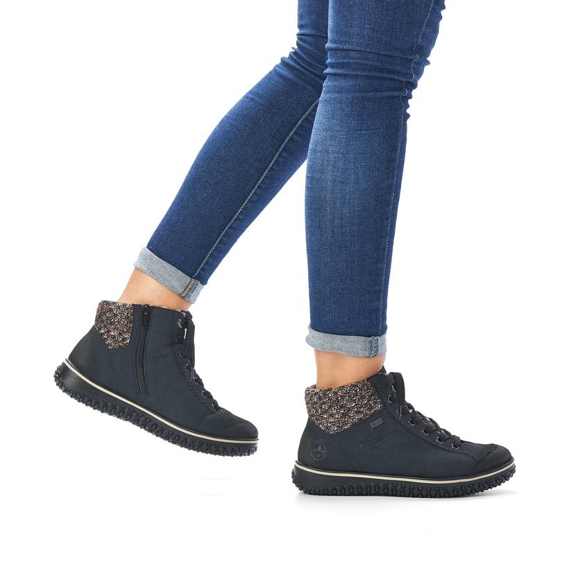 Rieker Artikelnummer Z4243-14 Rieker Damen Schnürschuhe dunkelblau Rabatte dieses Monats