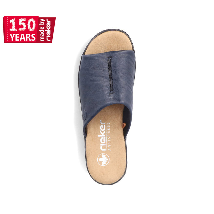 Rieker Artikelnummer 62905-14 Rieker Damen Pantoletten marineblau Fabrikverkauf