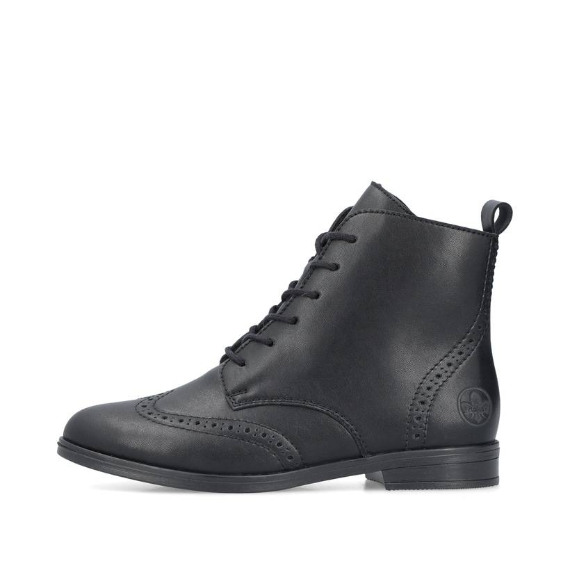 Rieker Artikelnummer 46231-00 Rieker Damen Schnürstiefel mattschwarz