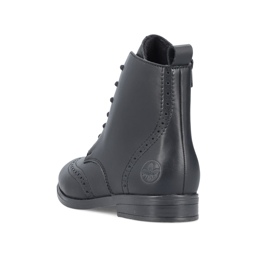 Rieker Artikelnummer 46231-00 Rieker Damen Schnürstiefel mattschwarz Blitzverkäufe