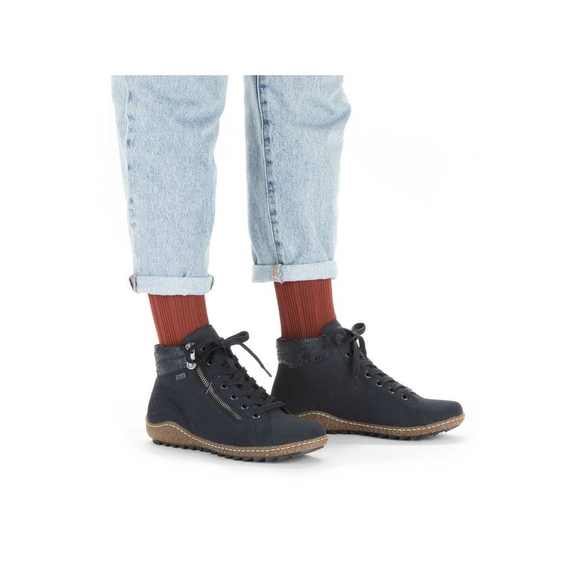 Rieker Artikelnummer L7502-14 Rieker Damen Kurzstiefel pazifikblau Kostenloser Versand