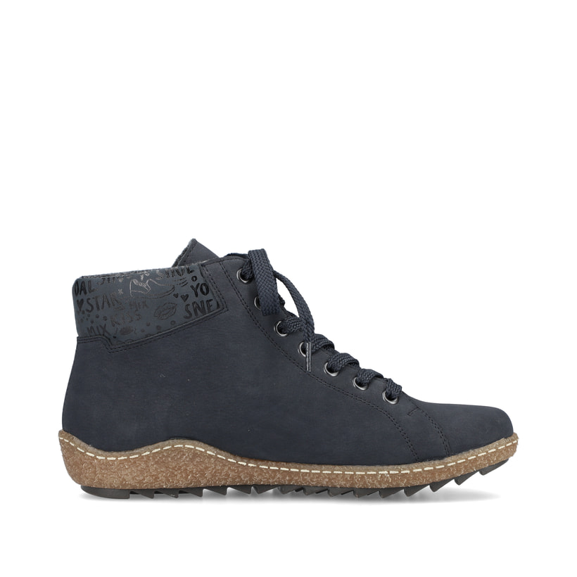 Rieker Artikelnummer L7502-14 Rieker Damen Kurzstiefel pazifikblau Kostenloser Versand