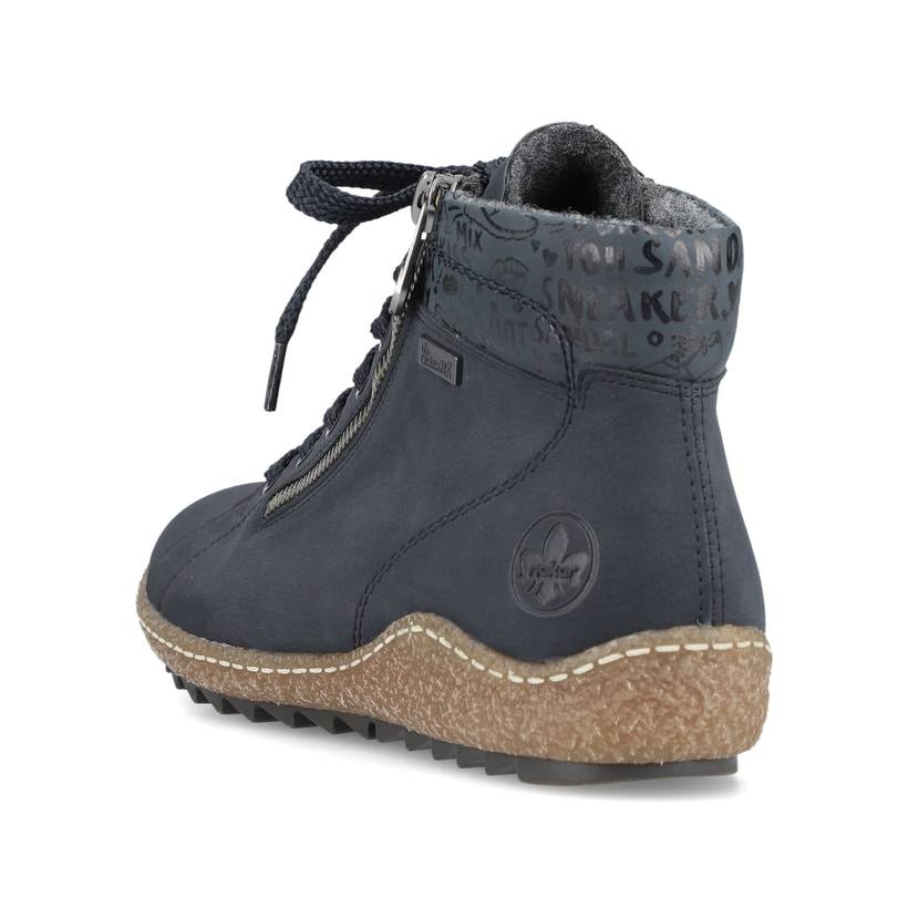 Rieker Artikelnummer L7502-14 Rieker Damen Kurzstiefel pazifikblau Kostenloser Versand