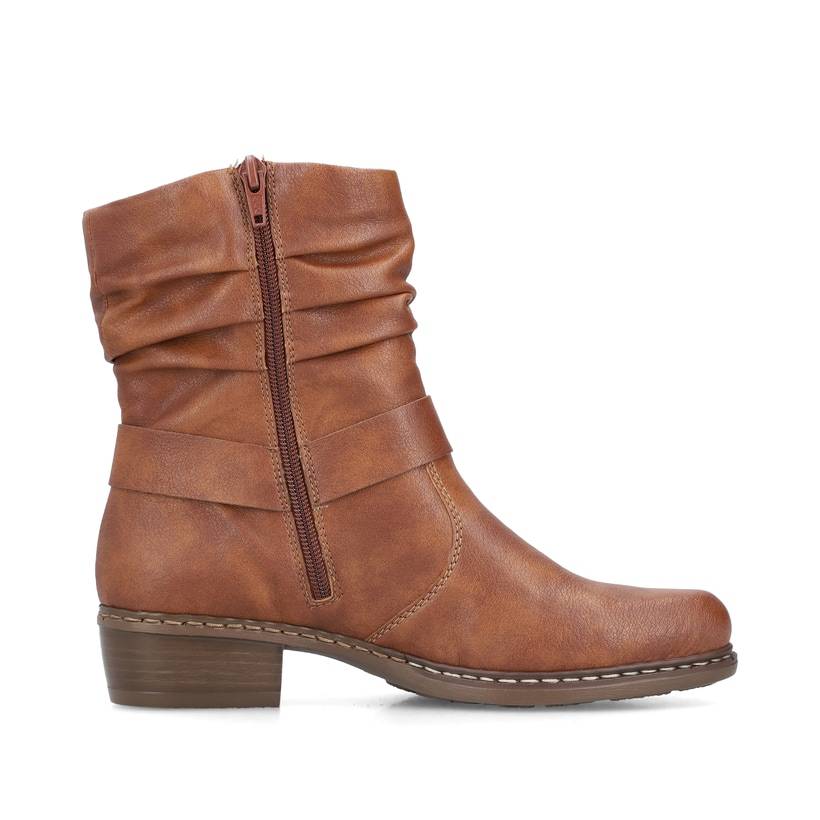 Rieker Artikelnummer Y0850-24 Rieker Damen Stiefeletten fuchsbraun Fabrikpreis