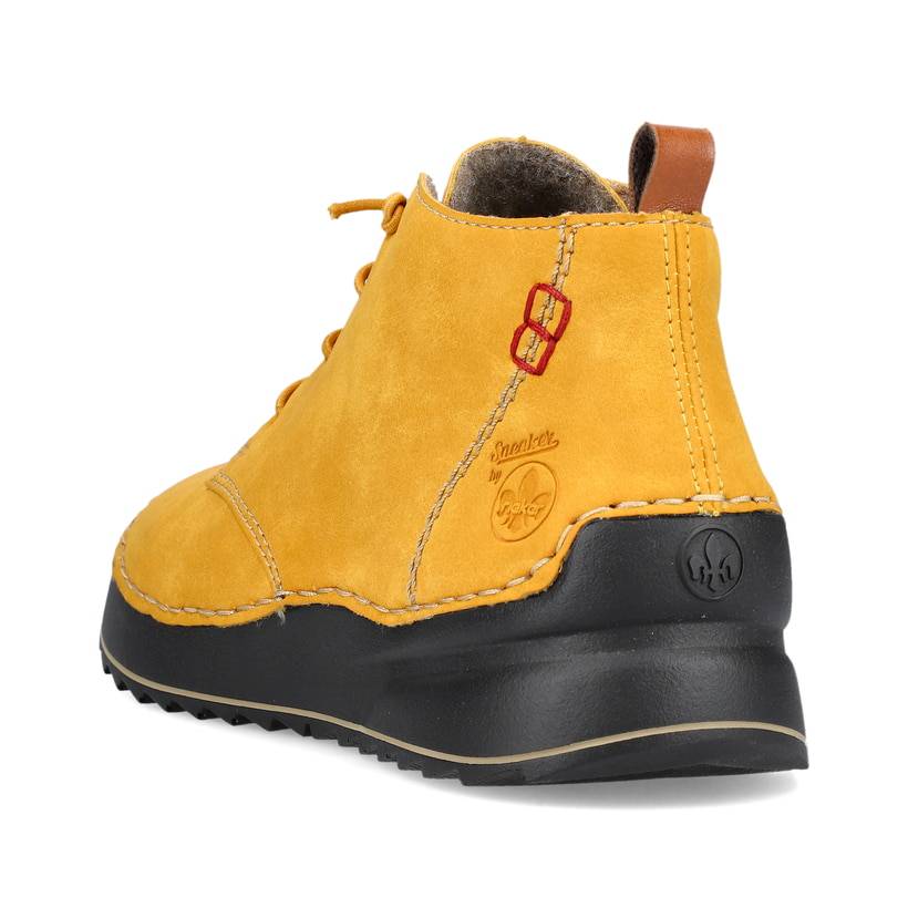 Rieker Artikelnummer 51510-68 Rieker Damen Schnürschuhe sonnengelb Versandkostenfrei
