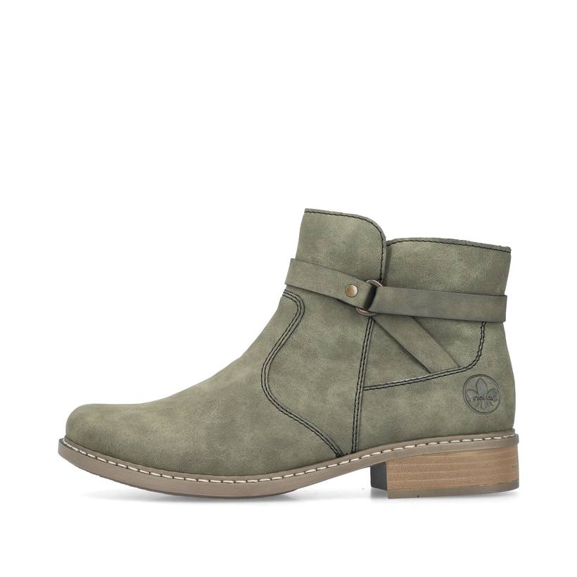 Rieker Artikelnummer Z4167-54 Rieker Damen Kurzstiefel laubgrün Vatertagsangebot