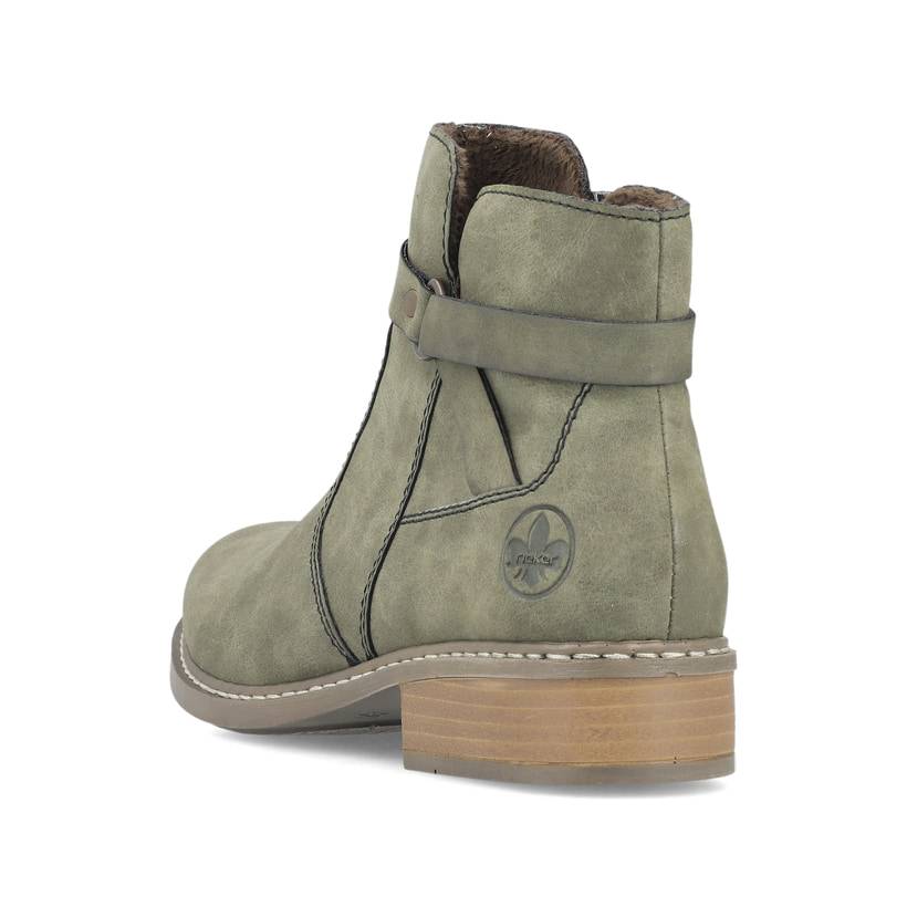 Rieker Artikelnummer Z4167-54 Rieker Damen Kurzstiefel laubgrün Vatertagsangebot