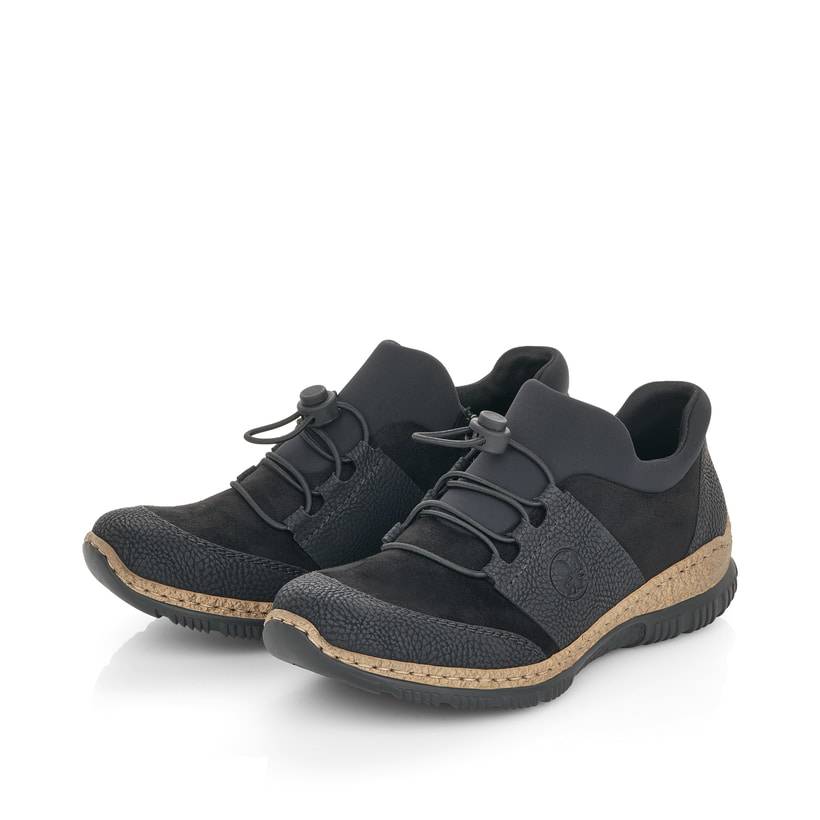 Rieker Artikelnummer N32X8-00 Rieker Damen Slipper tiefschwarz Jubiläumsangebot
