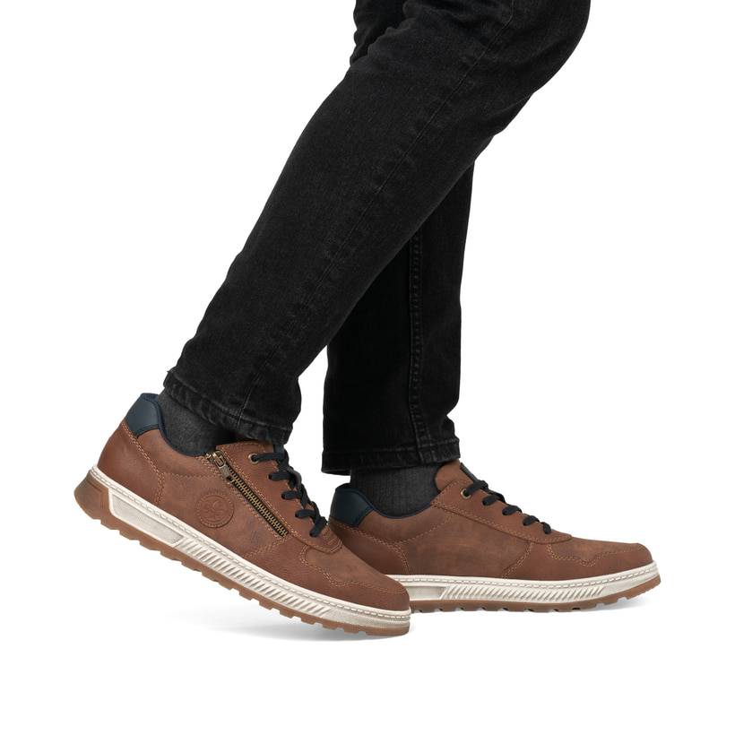 Rieker Artikelnummer 37029-24 Rieker Herren Sneaker Low nougatbraun Online Outlet