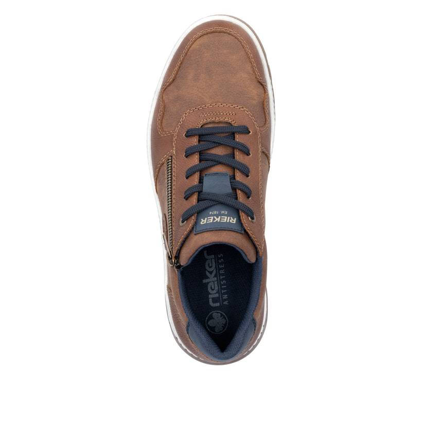 Rieker Artikelnummer 37029-24 Rieker Herren Sneaker Low nougatbraun Online Outlet