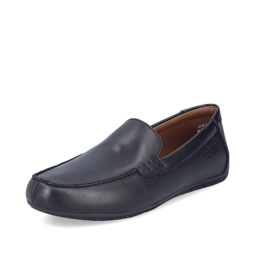 Rieker Artikelnummer 09557-00 Rieker Herren Slipper glanzschwarz Zeitlich begrenztes Angebot