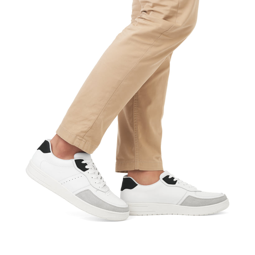 Rieker Artikelnummer B7806-80 Rieker Herren Sneaker Low reinweiß Sonderangebote